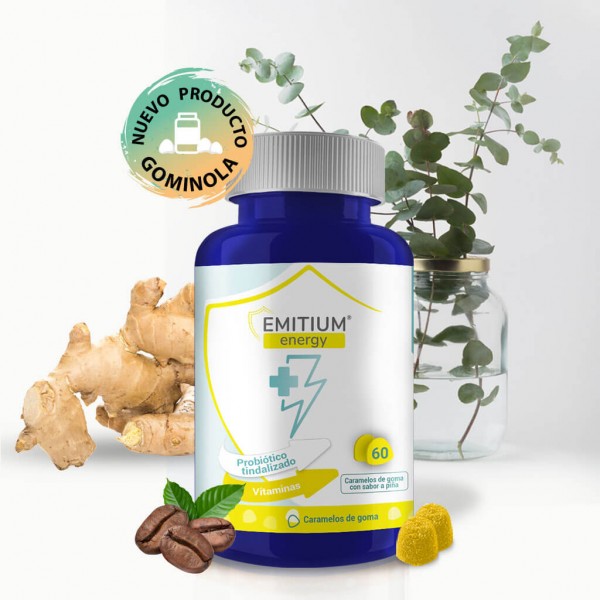 EMITIUM ENERGY 60 CARAMELOS DE GOMA SABOR PIÑA