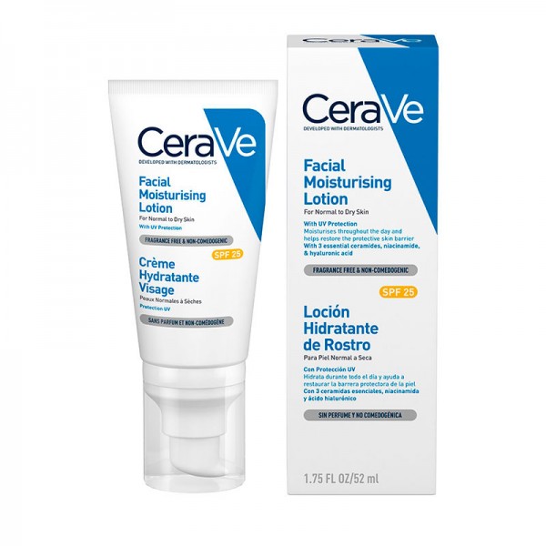 CERAVE LOCION HIDRATANTE DE ROSTRO SPF 25 1 ENVASE 52 ml