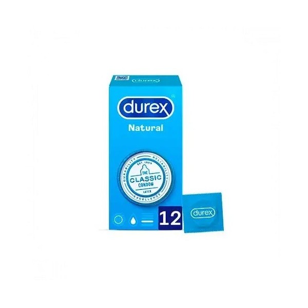 DUREX NATURAL PLUS PRESERVATIVOS 12 UNIDADES