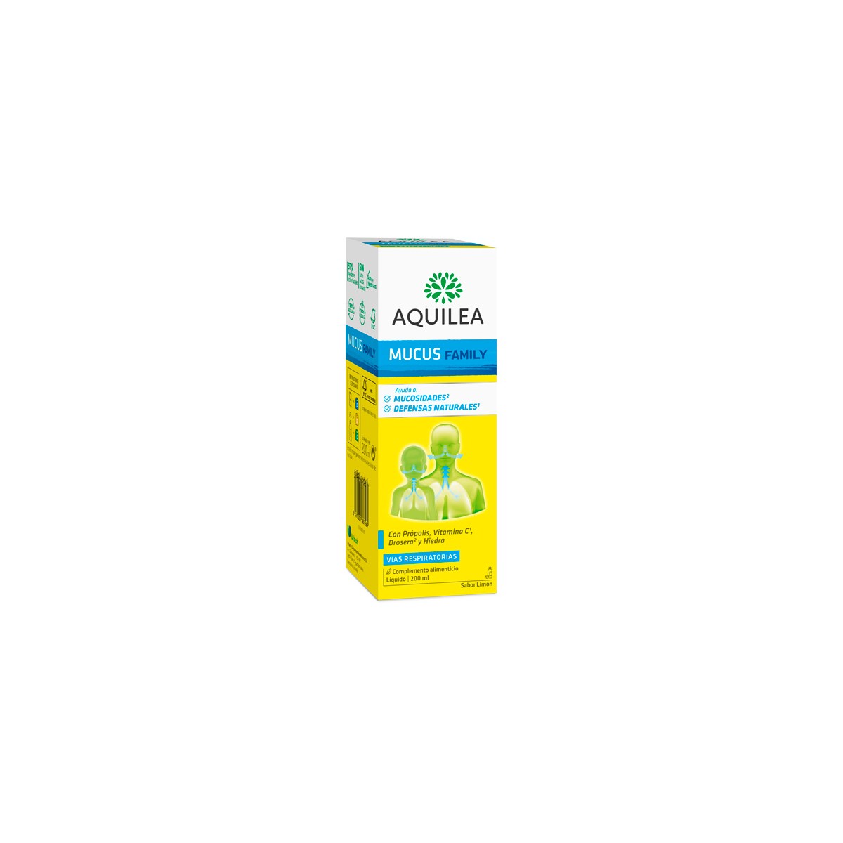 AQUILEA MUCUS FAMILY 1 ENVASE 200 ml SABOR LIMON