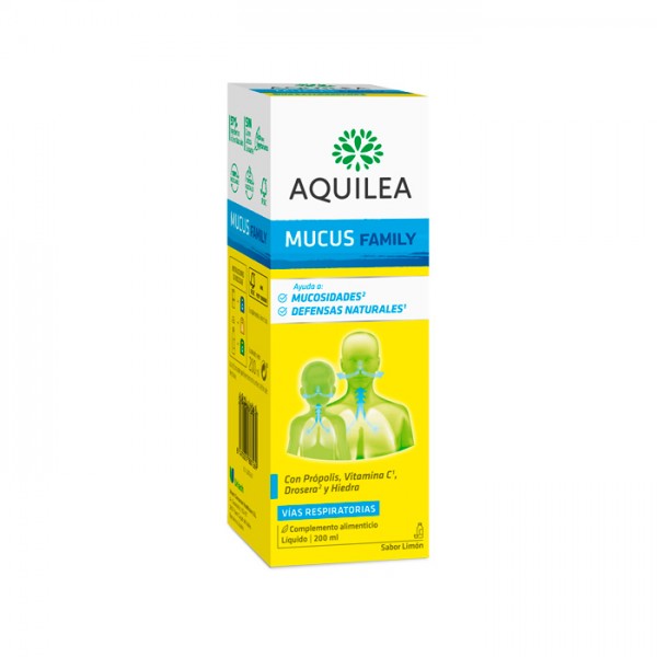 AQUILEA MUCUS FAMILY 1 ENVASE 200 ml SABOR LIMON