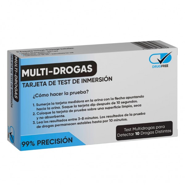 DRUGFREE TEST RAPIDO MULTIDROGAS DE DETECCIÓN RÁPIDA 1 UNIDAD