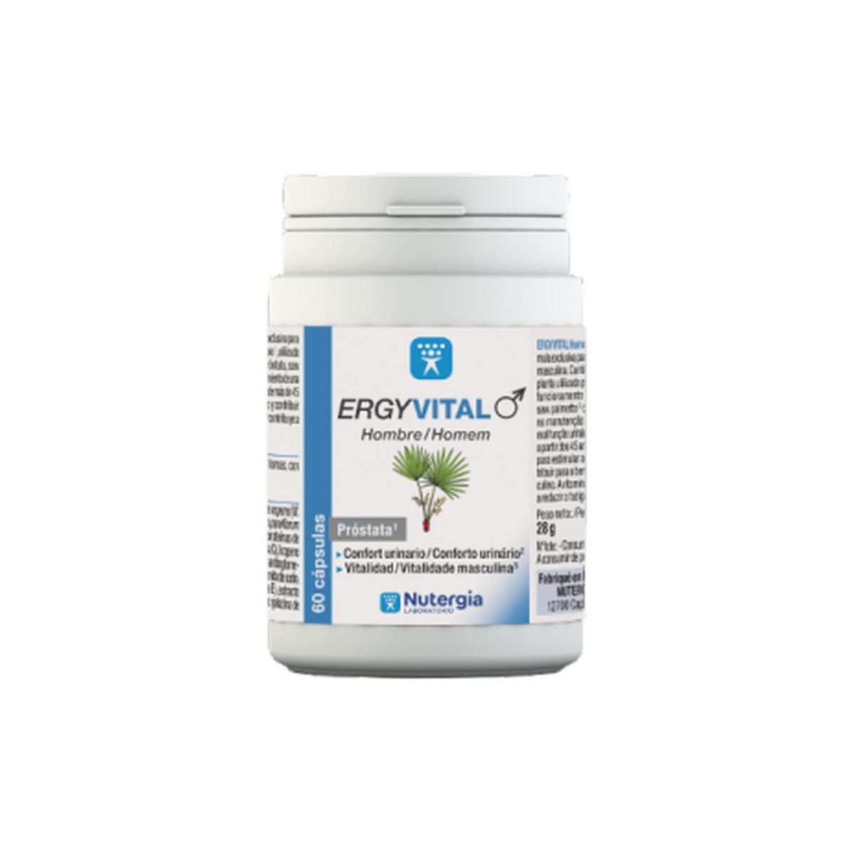 ERGYVITAL HOMBRE 60 CAPSULAS NUTERGIA