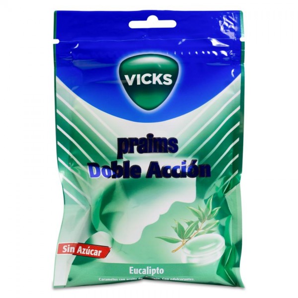 VICKS PRAIMS CARAMELOS DOBLE ACCION SIN AZUCAR 1 ENVASE 60 g