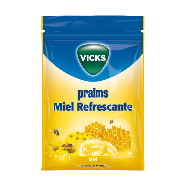 VICKS PRAIMS CARAMELOS 1 ENVASE 75 g SABOR MIEL REFRESCANTE