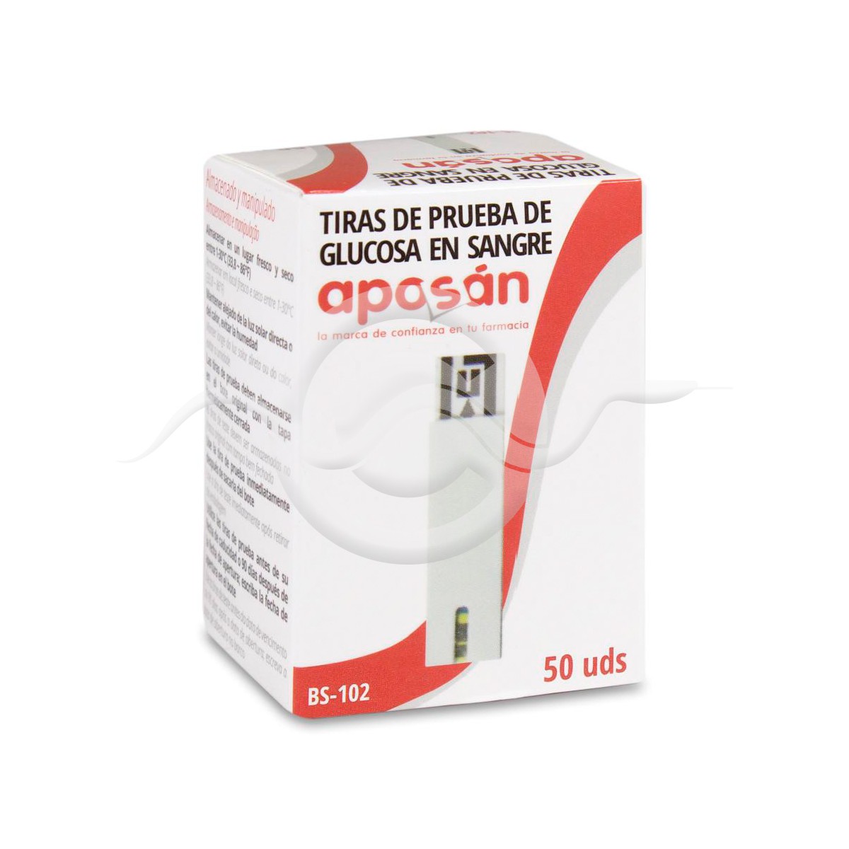 TIRAS REACTIVAS GLUCEMIA APOSAN 50 U