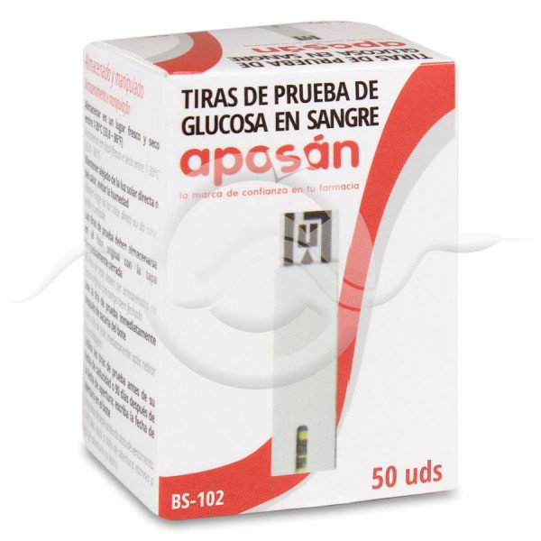 TIRAS REACTIVAS GLUCEMIA APOSAN 50 U