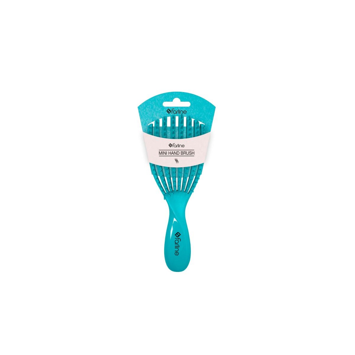 CEPILLO DE PELO FARLINE 1 UNIDAD COLOR VERDE VIAJE