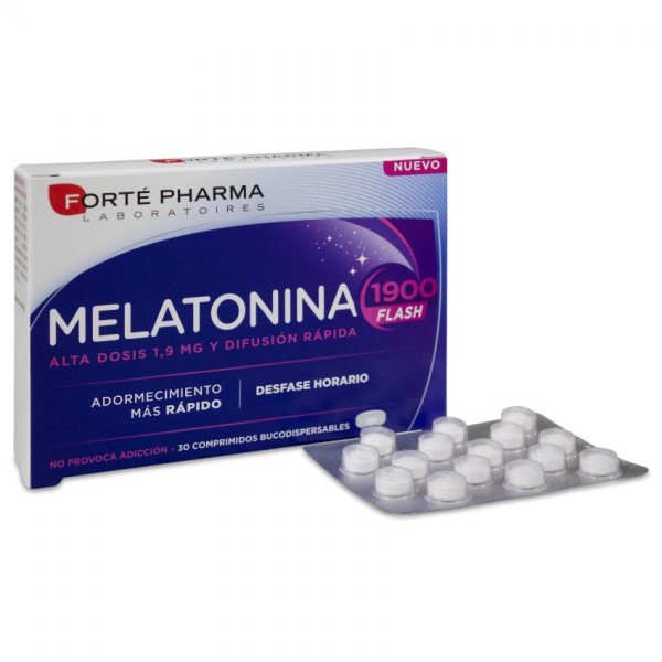 MELATONINA FLASH 1900 30 COMPRIMIDOS BUCODISPERSABLES