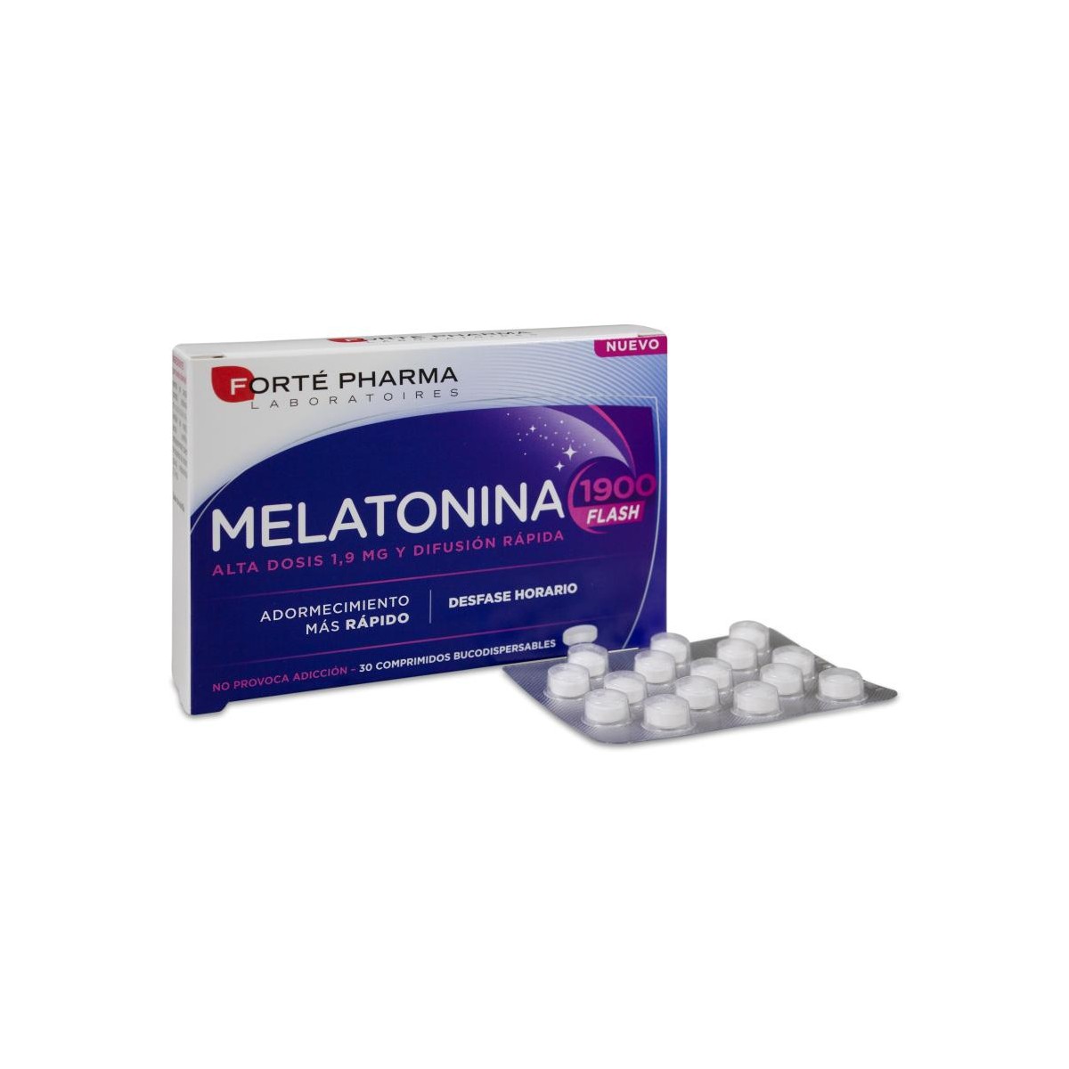 MELATONINA FLASH 1900 30 COMPRIMIDOS...