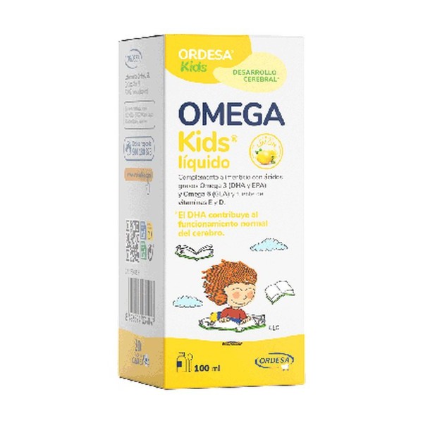OMEGA KIDS 1 ENVASE 100 ml SABOR LIMON
