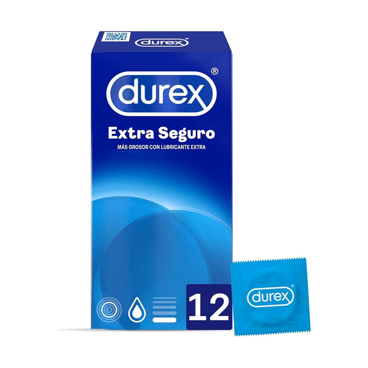 DUREX EXTRA SEGURO PRESERVATIVOS 12 UNIDADES