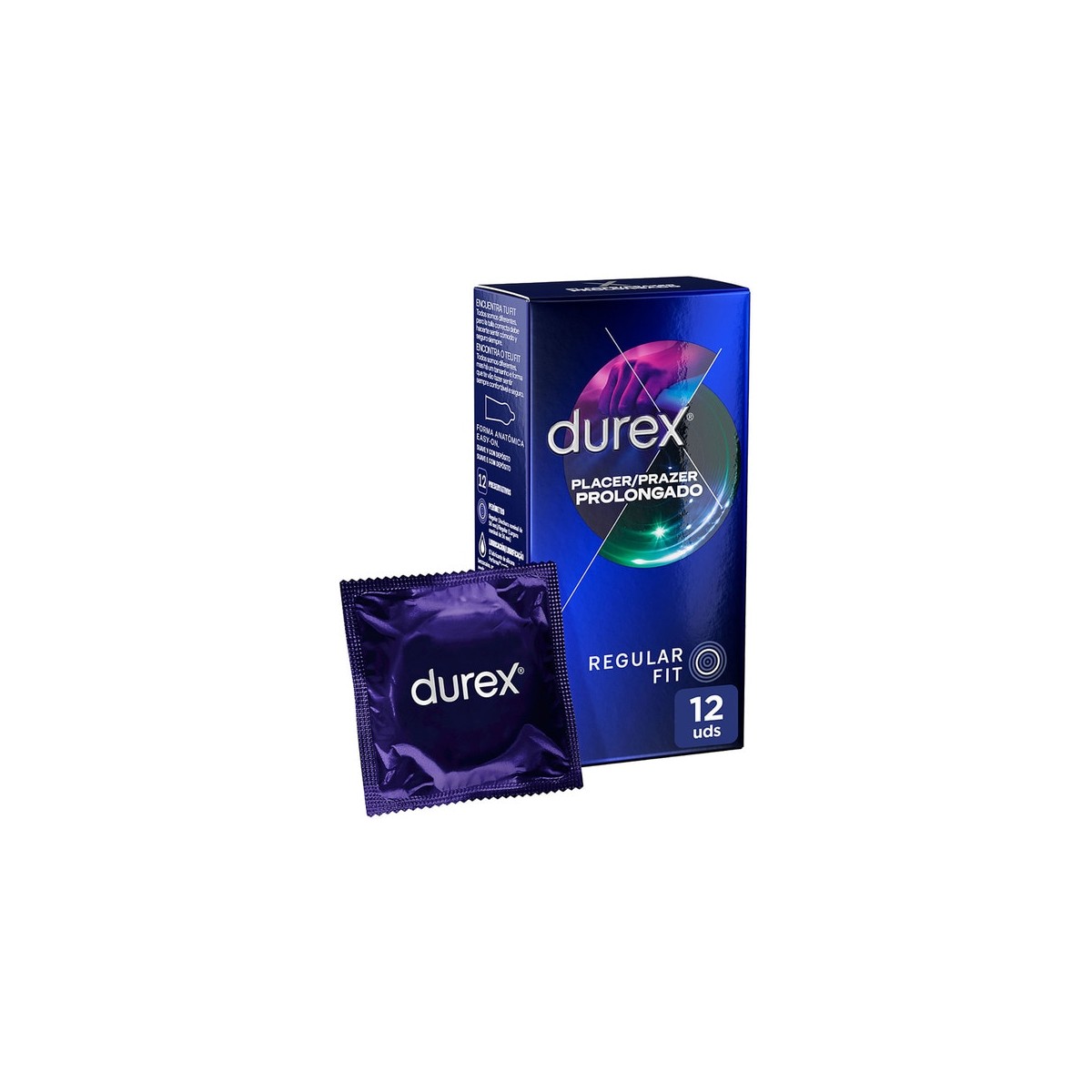 DUREX PLACER PROLONGADO PRESERVATIVOS 12 UNIDADES