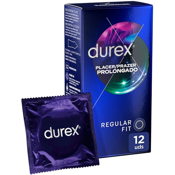 DUREX PLACER PROLONGADO PRESERVATIVOS 12 UNIDADES