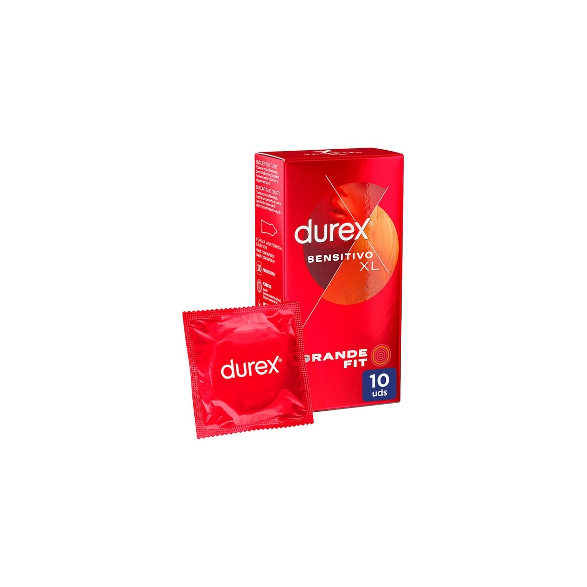 DUREX SENSITIVO XL PRESERVATIVOS 10 UNIDADES