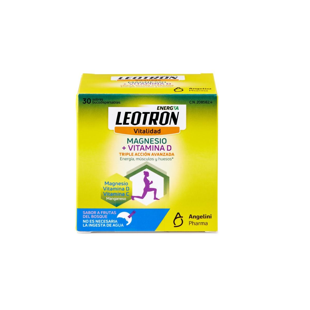 LEOTRON MAGNESIO + VITAMINA D 30 SOBRES...