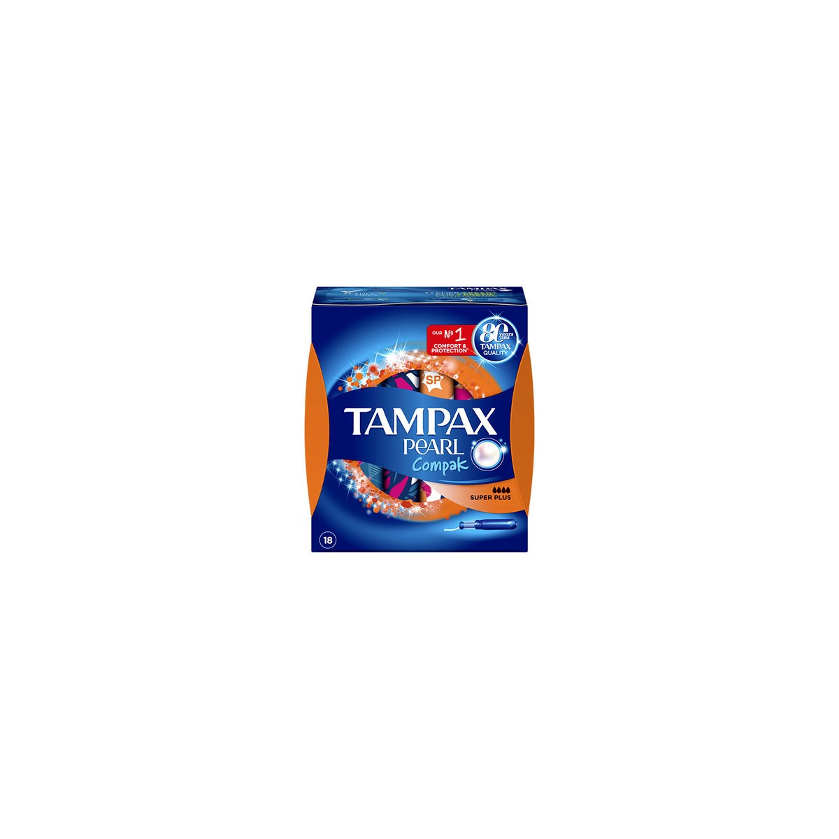 TAMPAX COMPAK PEARL TAMPON 100%ALGODON 16...