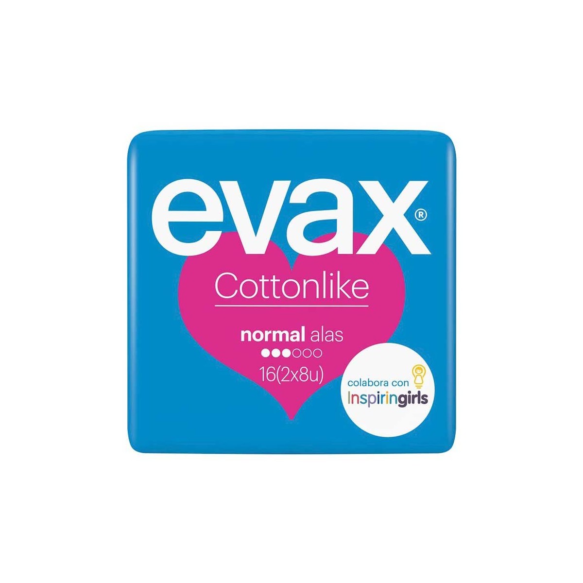 COMPRESAS HIGIENICAS FEMENINAS EVAX COTTONLIKE...