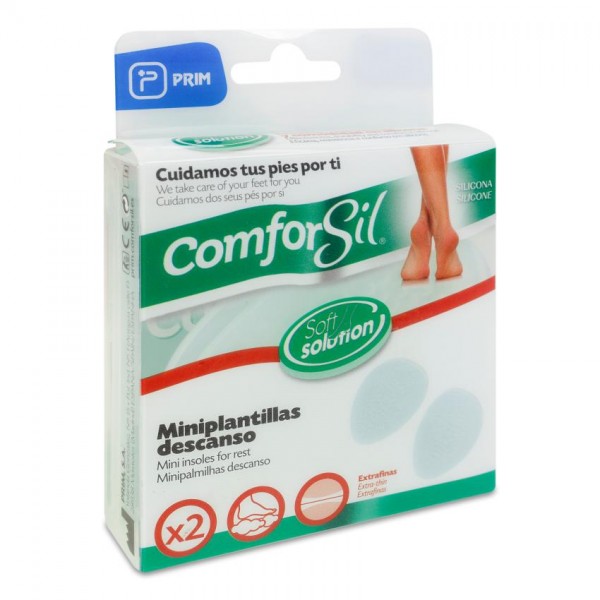 PLANTILLAS MINI DESCANSO DE SILICONA COMFORSIL 2 UNIDADES CC257