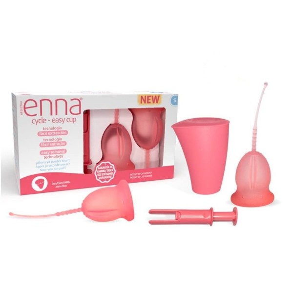 COPA MENSTRUAL ENNA CYCLE EASY CUP 1 UNIDAD TALLA M (CON APLICADOR)