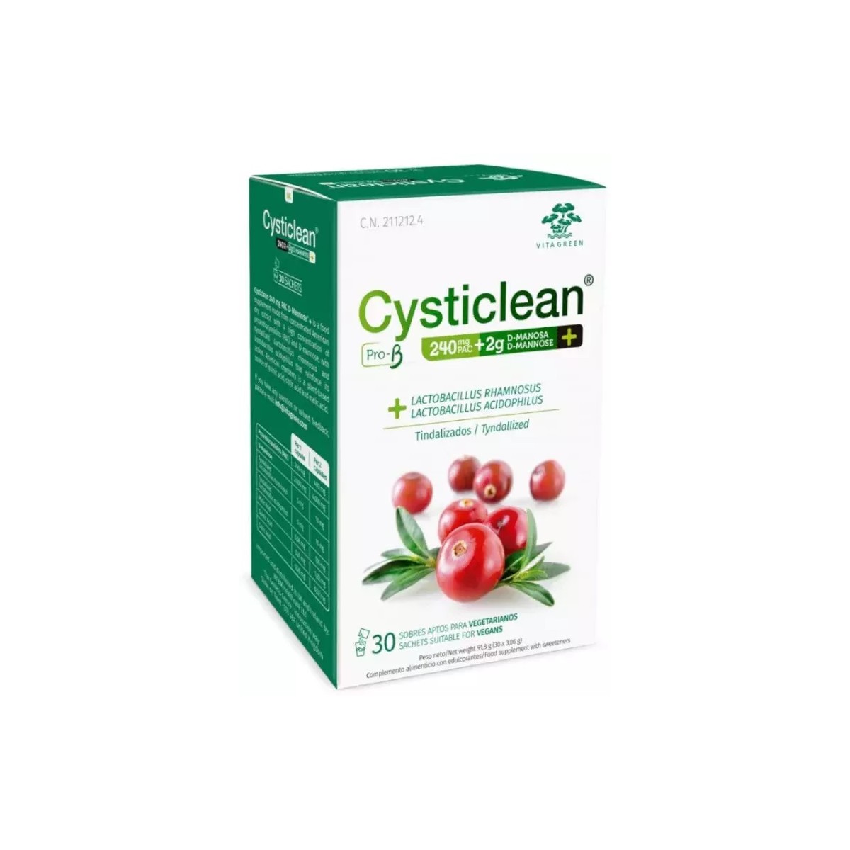 CYSTICLEAN PRO-B D-MANOSA 30 SOBRES 3,06 g