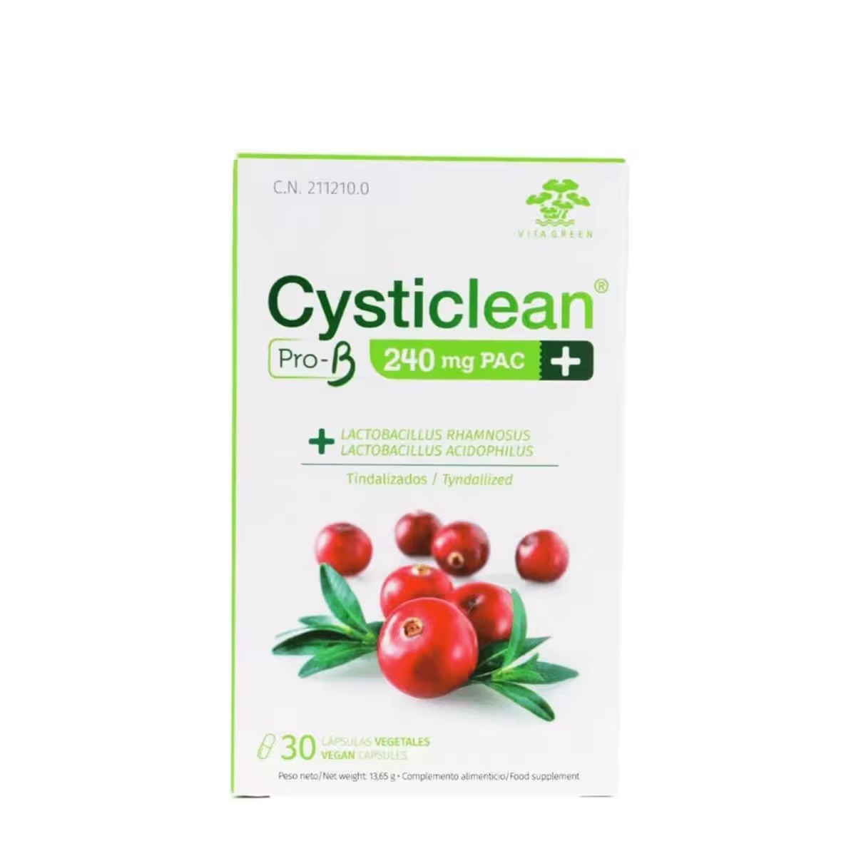 CYSTICLEAN PRO-B 240 mg 30 CAPSULAS
