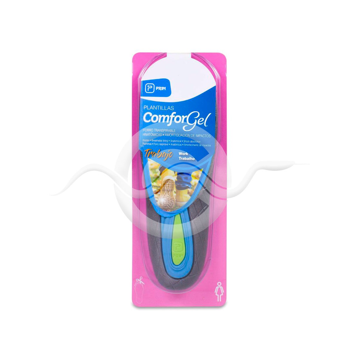 PLANTILLAS TRABAJO COMFORGEL MUJER 2 UNIDADES