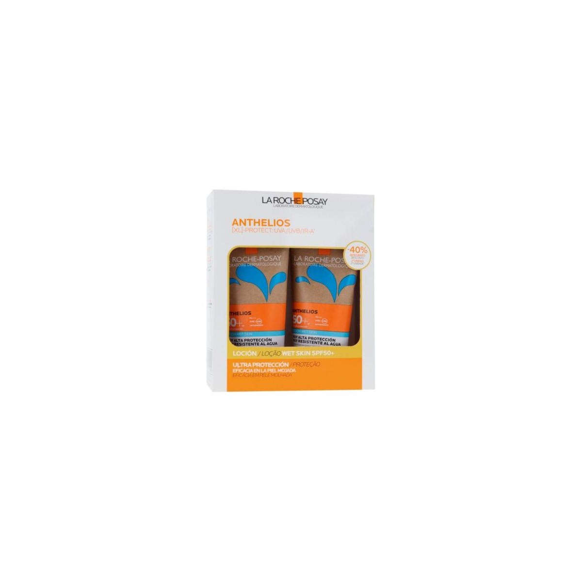DUPLO ANTHELIOS WET SKIN LOTION 50+ 200ML X 2
