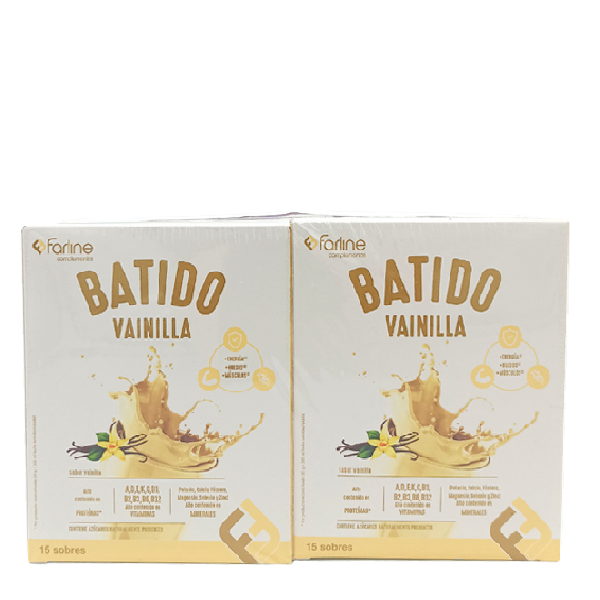 FARLINE COMPLEMENTOS DUPLO BATIDO BATIDO 2x15 SOBRES 30 g SABOR VAINILLA