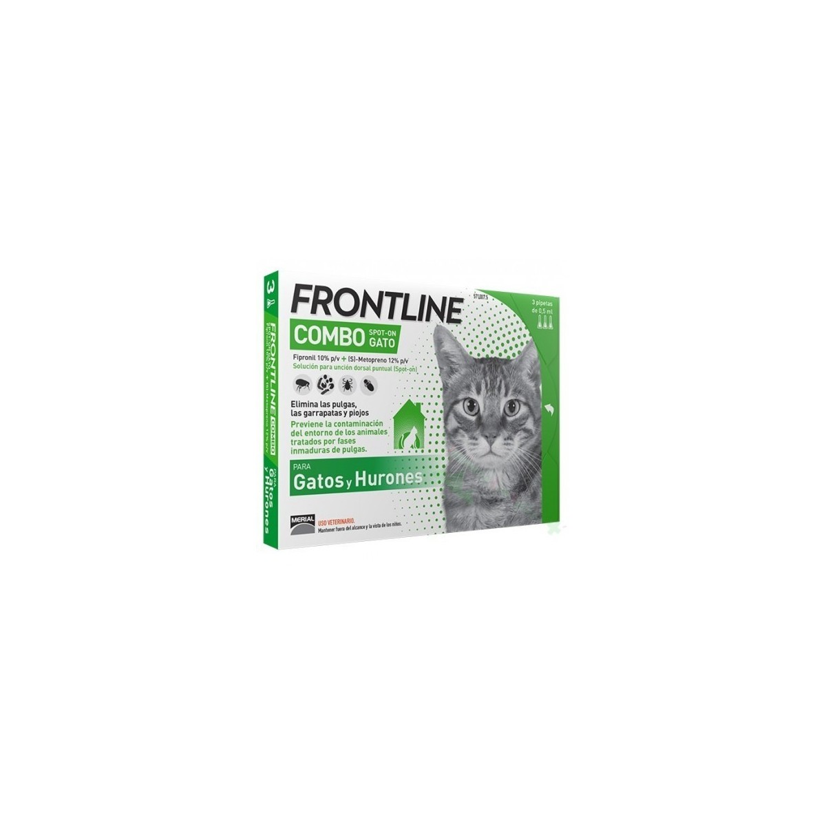 FRONTLINE COMBO 60/50 mg SOLUCION SPOT-ON PARA...