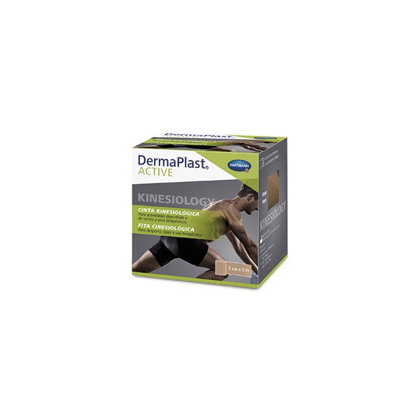 CINTA KINESIOLOGICA DERMAPLAST ACTIVE COLOR BEIGE 5 CM X 5 M 1 U