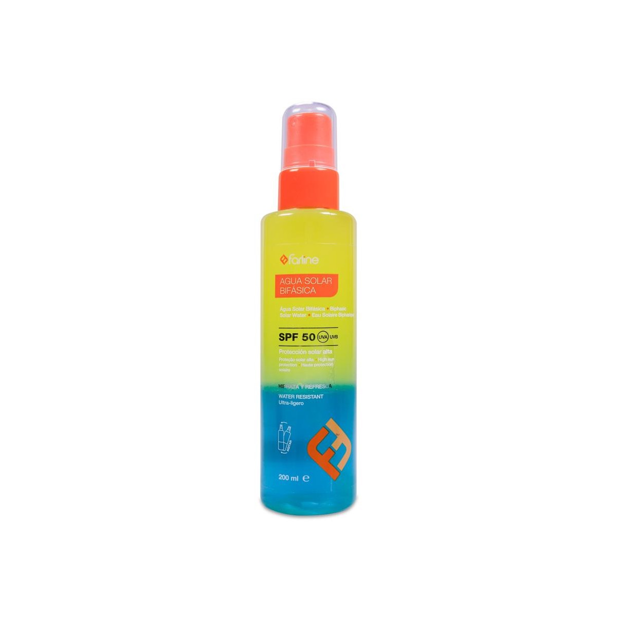 FARLINE AGUA SOLAR BIFASICA SPF 50 1 ENVASE 200 ml