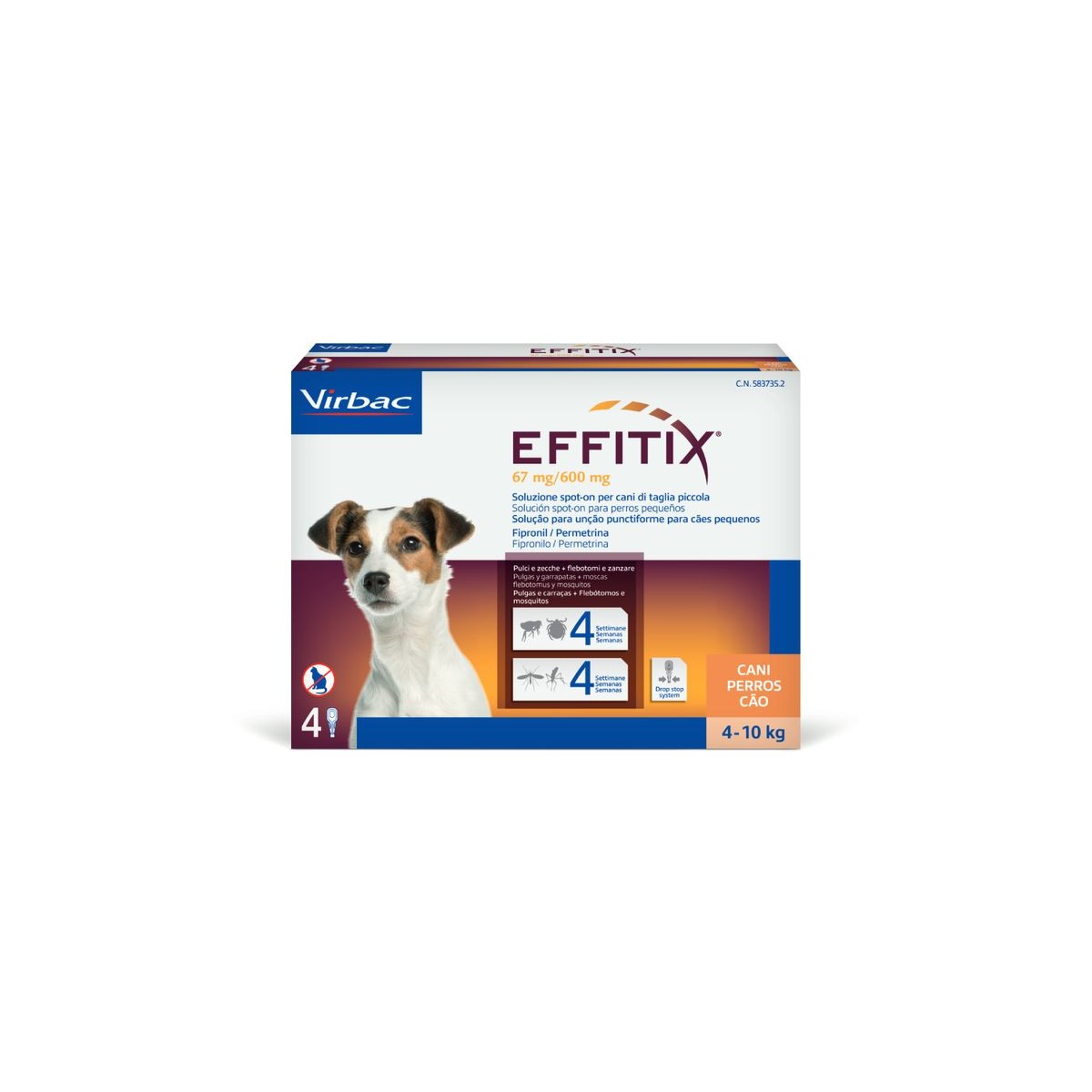EFFITIX PERROS PEQUEÑOS 410KGS 67600 MG...