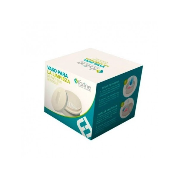 FARLINE VASO LIMPIEZA PROTESIS 1 UNIDAD