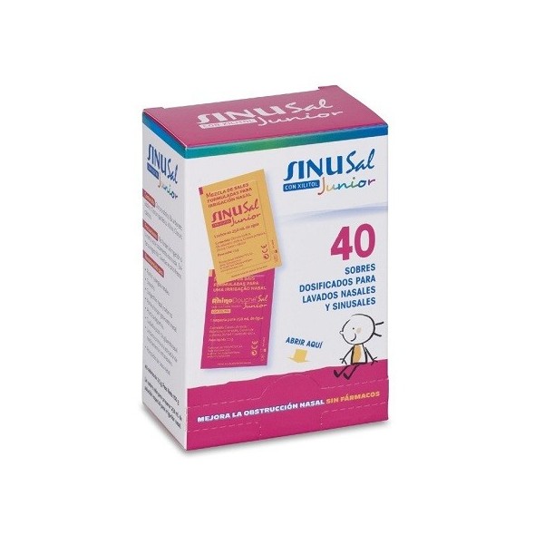 SINUSAL JUNIOR SALES LIMPIEZA NASAL 25 G 40 SOBRES