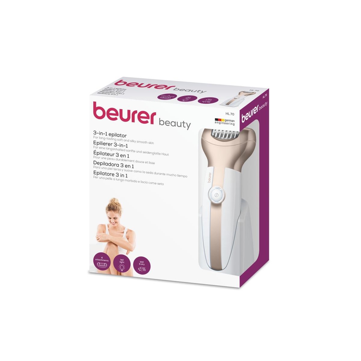 BEURER DEPILADORA 3 EN 1 HL-70