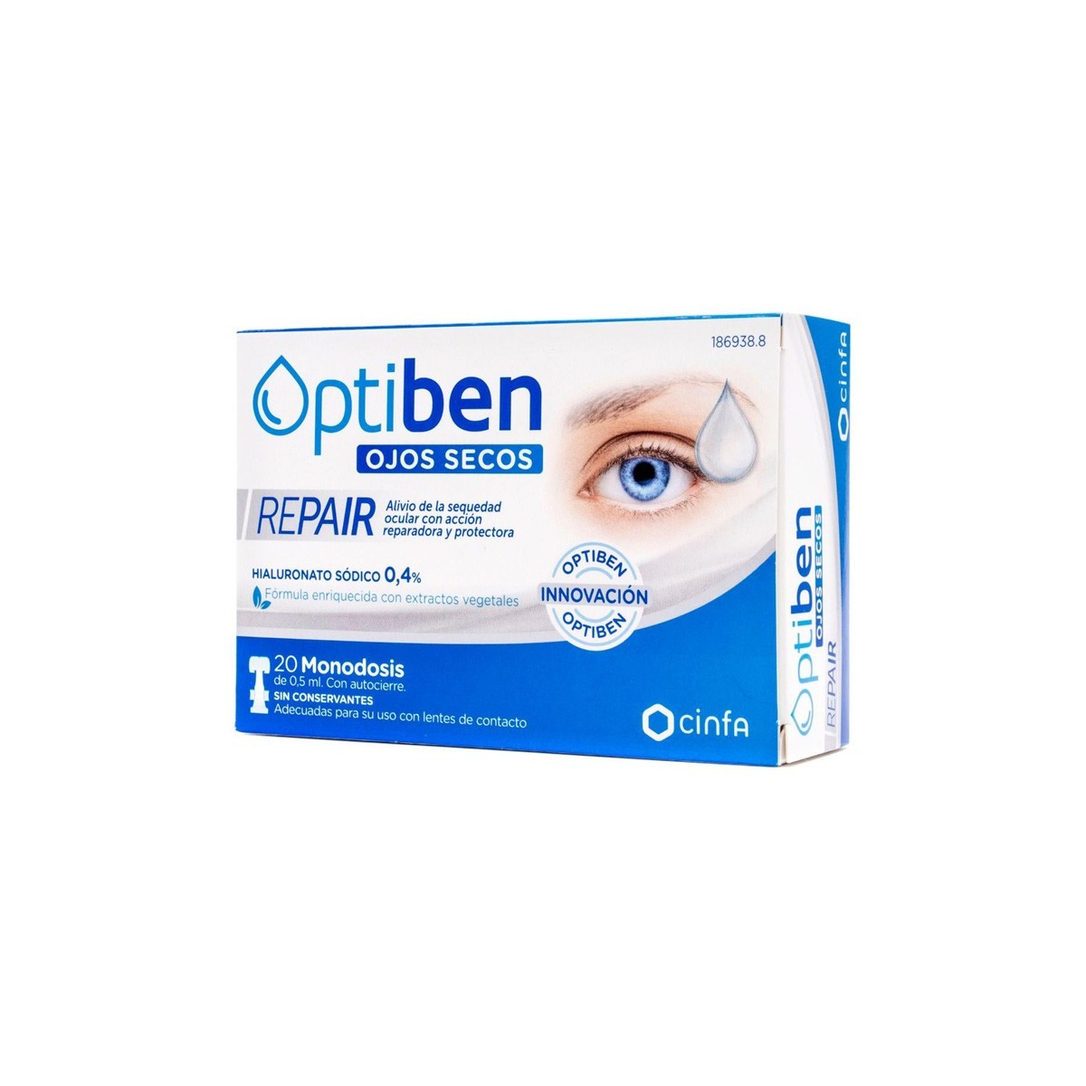 OPTIBEN OJOS SECOS REPAIR 20 MONODOSIS 0,5 ml