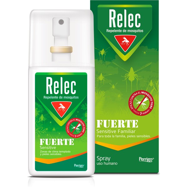RELEC FUERTE SENSITIVE SPRAY REPELENTE MOSQUITOS 1 ENVASE 75 ml