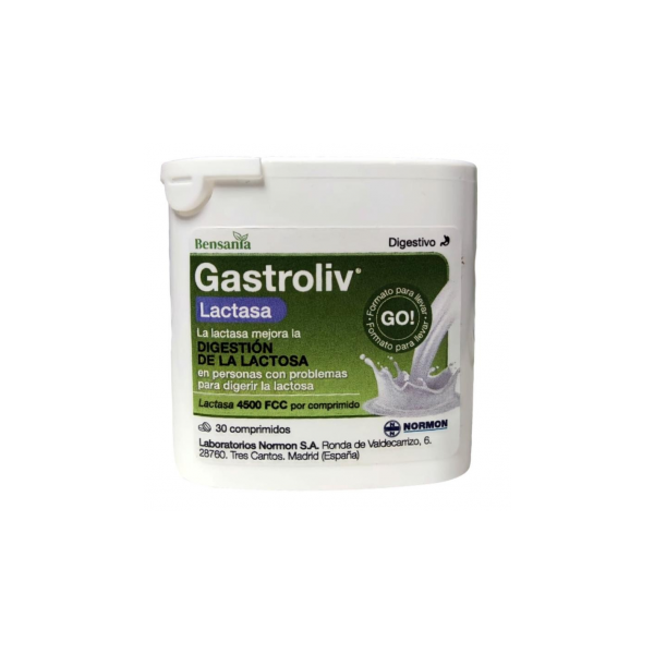 GASTROLIV LACTASA 30 COMPRIMIDOS
