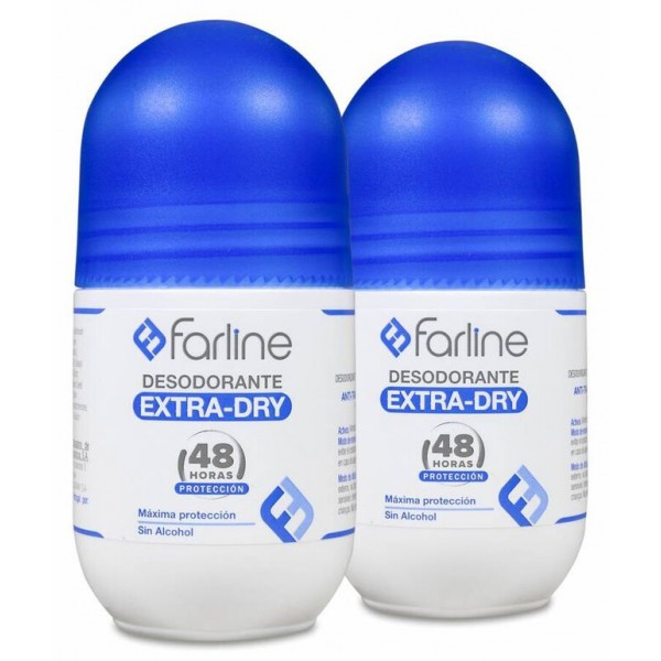 DUPLO FARLINE DESODORANTE ROLL ON EXTRA DRY 2x50 ml