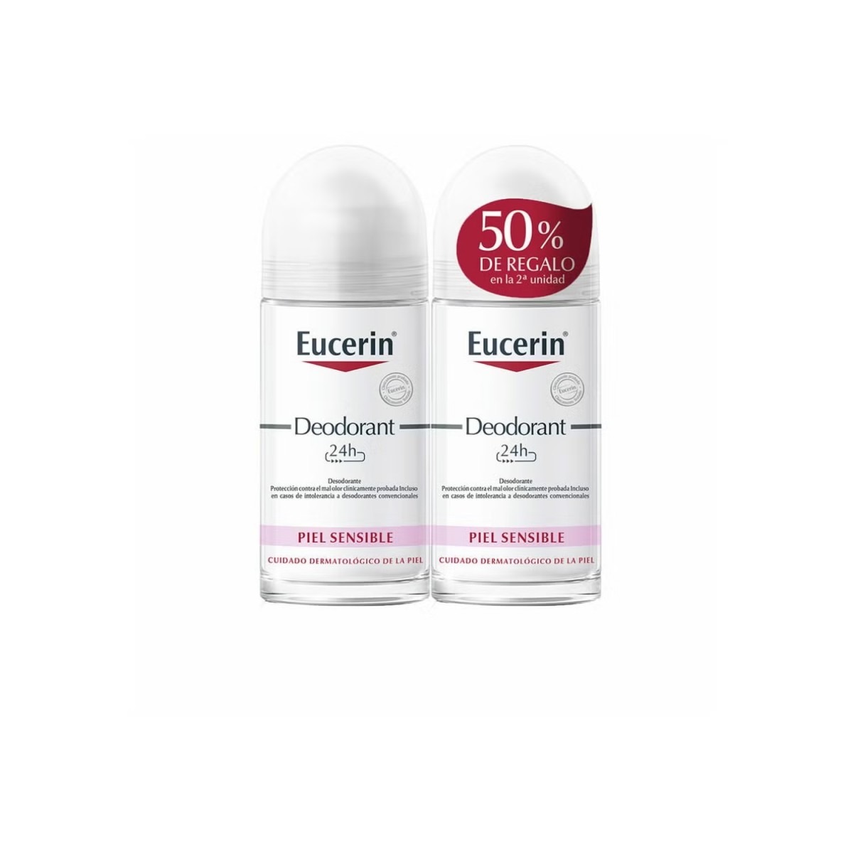 DUPLO EUCERIN DESODORANTE SENSIBLE PH-5 1 ROLL...