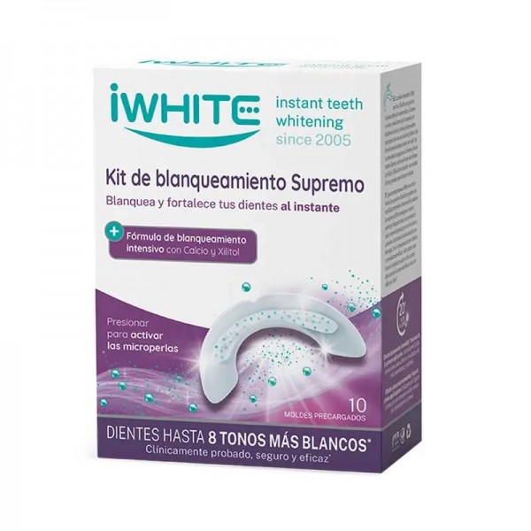 IWHITE KIT DE BLANQUEAMIENTO SUPREMO INSTANT 2 10 MOLDES PRECARGADOS