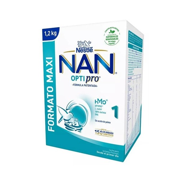 NAN OPTIPRO 1 LECHE LACTANTES 2 ENVASES 600 g PACK AHORRO