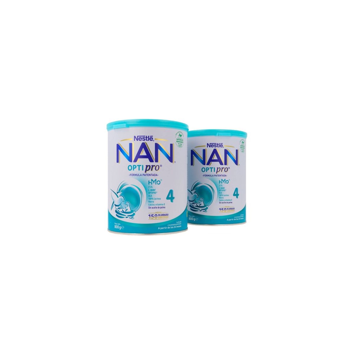 NAN OPTIPRO 4 2 ENVASES 800 g