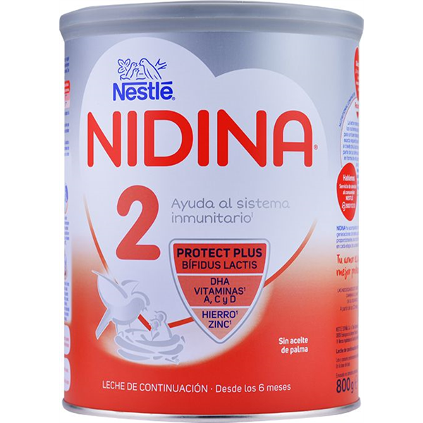 NIDINA 2 PREMIUM 1 ENVASE 800 g