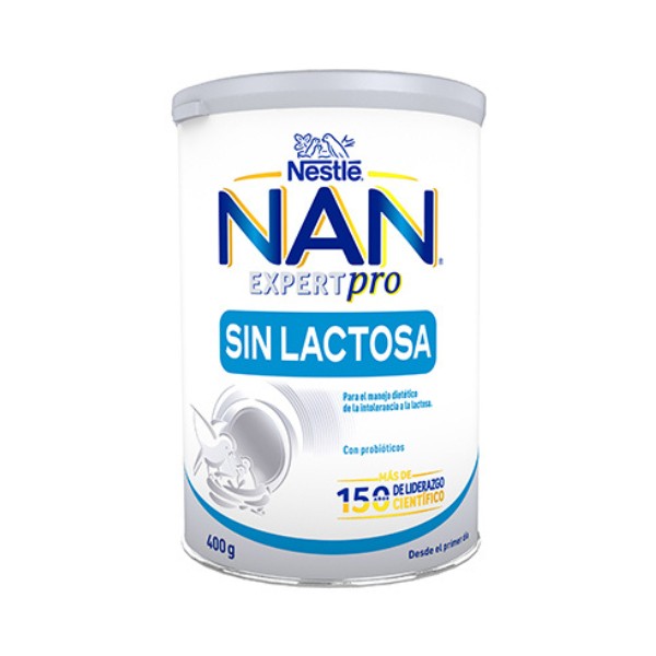 NAN SIN LACTOSA 1 BOTE 400 g SABOR NEUTRO