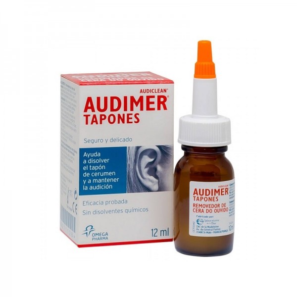 AUDIMER AUDICLEAN TAPONES SOLUCION LIMPIEZA OIDOS 1...
