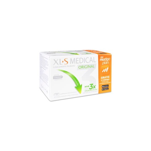 XLS MEDICAL ORIGINAL CAPTAGRASAS NUDGE 180 COMPRIMIDOS