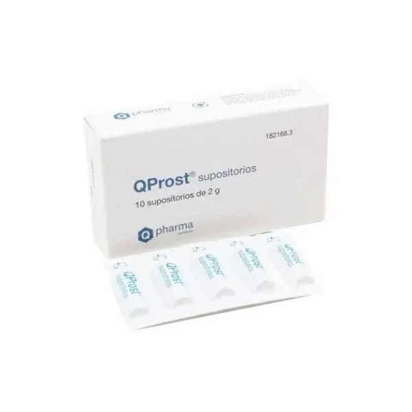 QPROST SUPOSITORIOS 10 UNIDADES