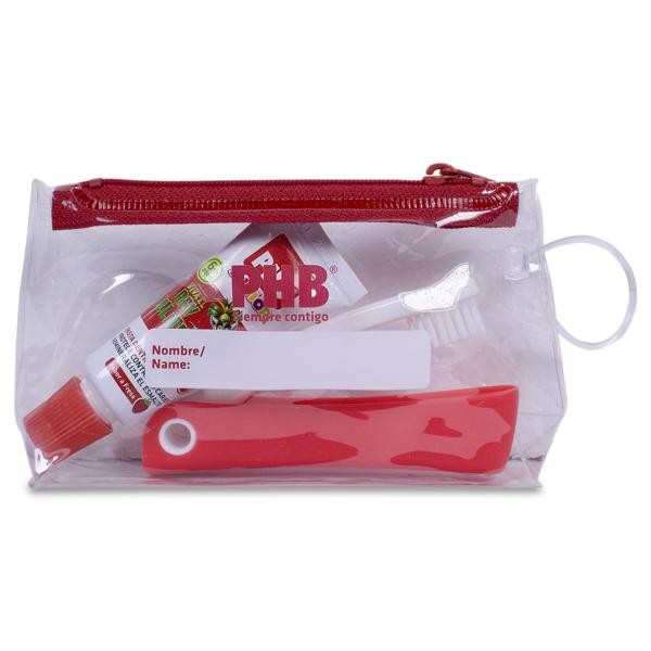 PHB KIT JUNIOR 1 CEPILLO PLEGABLE + 1 ENVASE GEL 15 ml LADYBUG